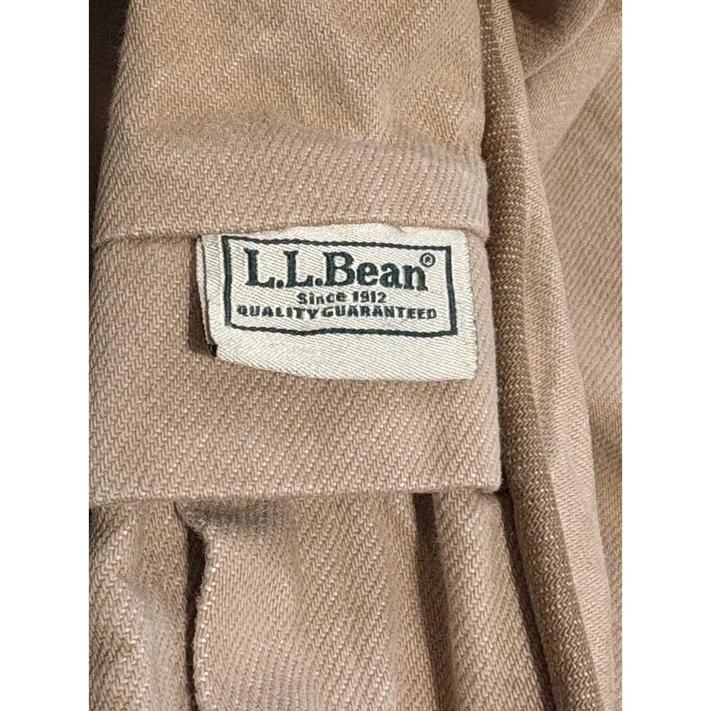 LL Bean Premium Dog Bed Replacement Cover Khaki Tan Denim Medium 28x36